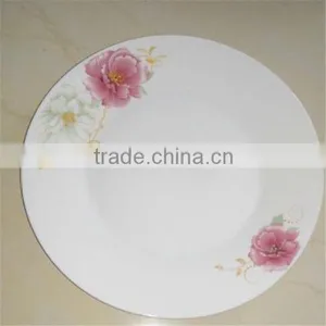 2016 Popular Ceramic Dinner Flat Plate China Supplier Factory Direct Dinnerware Plates Dishes With Your Own Custom Decal thumbnail-4