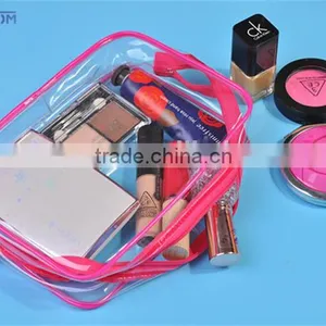 Clear Rectangle Pvc Zipper Waterproof Travel Bag Set thumbnail-4
