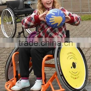 Topmedi Aluminum Manual Folded Lightweight Leisure Basketball Sport Wheel Chair Prices Top End Rugby Wheelchair thumbnail-3