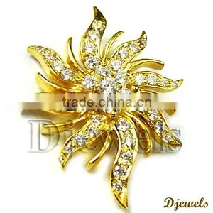 Diamond Gold Pendants, Bridal Pendants, Pendant Jewelry thumbnail-1
