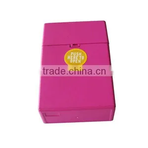 Novelty and Fashionable Plastic Cigarette Case. Automatic Open and Original Color Plastic Cigarette Holder thumbnail-1