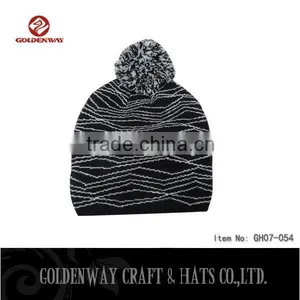 Wholesale Man Beanie Hats With Woven Pattern thumbnail-1