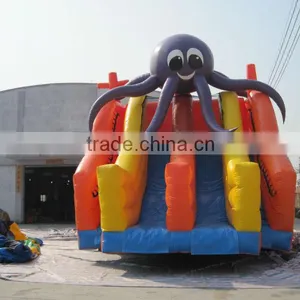 Factory Produced Giant Octopus Inflatable Double Lane Slide For Inflatable Pool thumbnail-1