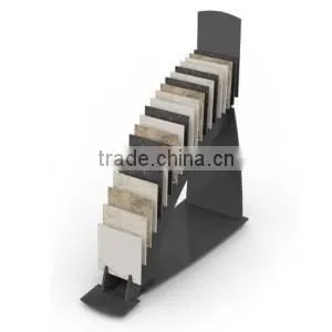 New Model Floor Stand Metal Disk Display Rack, Tile Sample Board Display Rack thumbnail-1