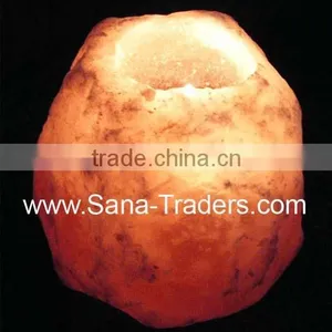 Himalayan Natural Crystal Rock Salt Tea Light ( Natural Design) thumbnail-1