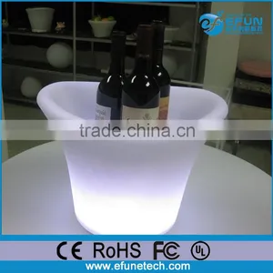 Battery Operated Light up Color Changed Party Wine Bottle Holder,illuminated Beer Ice Bucket thumbnail-1