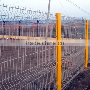 Easily Assembled Peach Post PVC Coated Fence Panel thumbnail-5