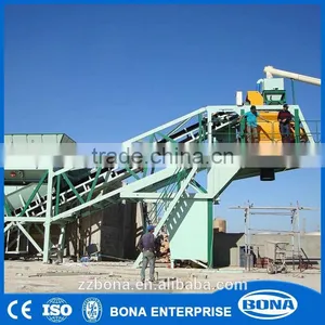 Wheel Type Easy To Operate Mobile Concrete Mixing Plant 35M3/H thumbnail-1