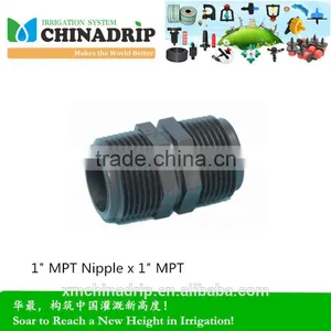 China Drip Irrigation System Tubing 1" MPT Nipple x 1" MPT thumbnail-1