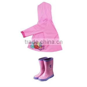 PVC Raincoat With Caps for Children thumbnail-1