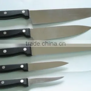 2014 New Style ABS Handle Kitchen Knife Set With Wooden Knife Block thumbnail-1