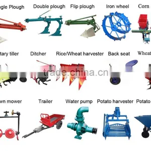New Design Farm Machinery Fertilizer and Planting Potato Seeder Machine Used Two Wheel Diesel Engine Mini Walking Tractor thumbnail-5