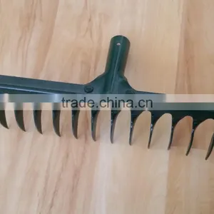 12 Tines Carton Steel Garden Lawn Rake for Sale thumbnail-1