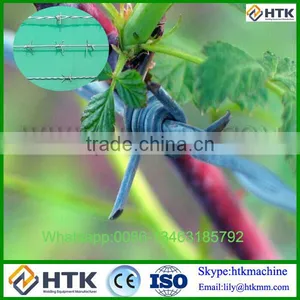 China Factory Price Double Twist High Tensile Quality 400M Hot Dipped Galvanized Steel Barbed Wire for Cattle Farm thumbnail-1