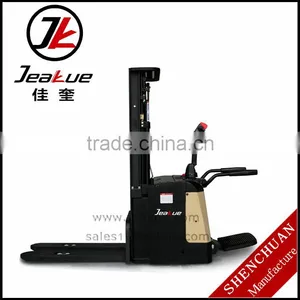 Made in China 1.6 Ton Walkie Electric Stacker Forklift thumbnail-2