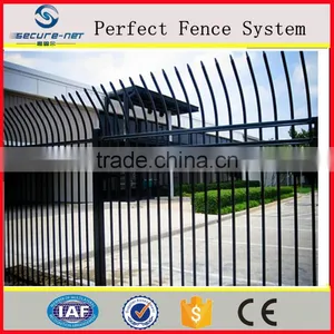Camber Wrout Iron Picket Fence,tublar Residential Fencing, Welded Black Color Fence thumbnail-3