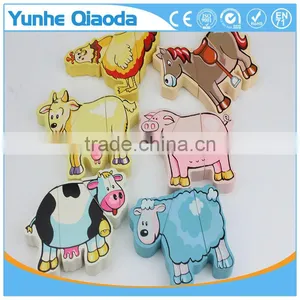 Early Learning Wooden Magnetic Wooden Animal Puzzle thumbnail-2
