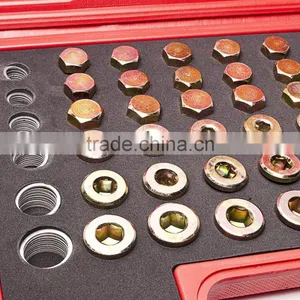 114PCS OIL PAN SUMP DRAIN PLUG THREAD GARAGE WORKSHOP RACE DRIFT REPAIR KIT thumbnail-2