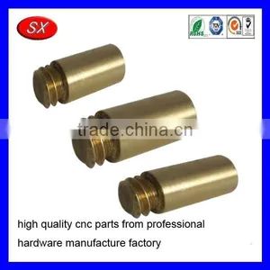 Custom Brass Bar With Thread Cnc Turning Part Metal Smoking Parts thumbnail-1