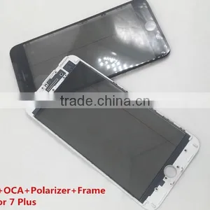 Front Glass Assembled Glass Lens Cold Glue Bezel Frame OCA Polarizer Film For IPhone 6 6s 7 Plus 5 LCD Repair Glass Replacment thumbnail-2