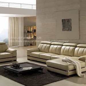 L Shape Leather Sofa European Style Sofa thumbnail-1