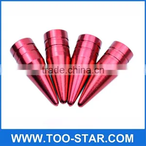 4 PIECES/UNIT RED LONG SPIKED VALVE STEM CAPS METAL THREAD KIT/SET FOR RIM/WHEEL/TIRES thumbnail-2