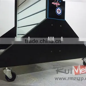 Flooring Portable Metal Supermarket Display Stand Slatwall Display thumbnail-4