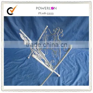Elegant Wrought Iron Wire Book Rack Price thumbnail-1