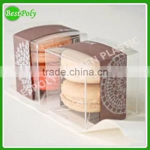 FDA Customized Clear Plastic Macaron Boxes for 1, 2, 4, 6, 12 Macarons thumbnail-4