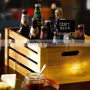 Pine Wood & Plywood Crate Wooden Crate Rustic Finish Rustic Finish Display & Storage Crate thumbnail-1