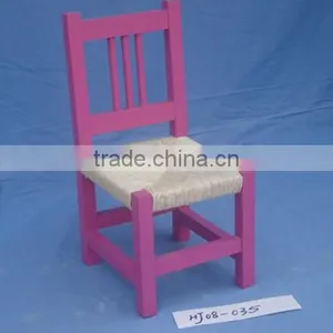 Colorful Kids Wood Chair With Back&grass Met thumbnail-3