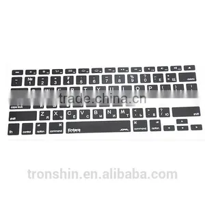Factory Price Wholesale Injection Molding Waterproof Silicone Keyboard Cover for Macbook Air thumbnail-2