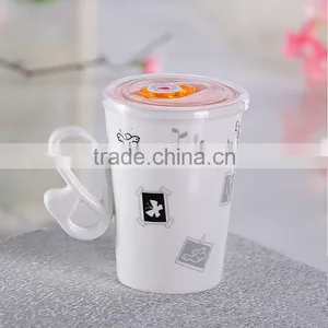Ceramic Souvenir Mug,coffee Mug With Plastic Lid thumbnail-1