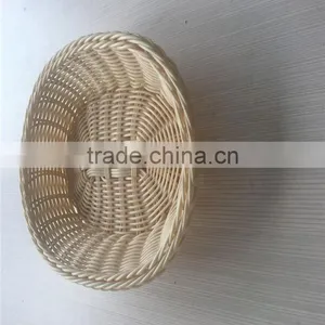 2016 PP Plastic Rattan Food Basket Plastic Shopping Basket thumbnail-3