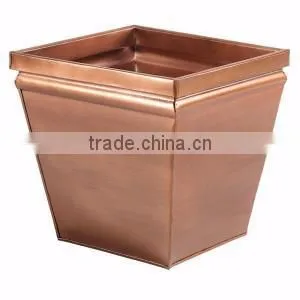 Square Large Copper Party Decoration Planters Pots thumbnail-1