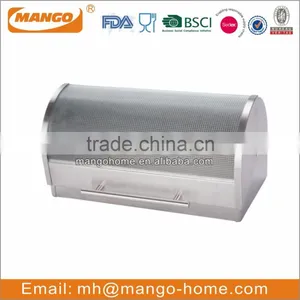 Glass Front Stainless Steel Bread Bin thumbnail-1