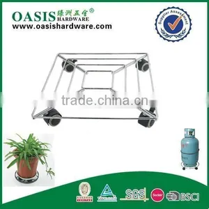 Home Removable Metal Flower Shelf Plant Trolley Wheel Flower Shelf thumbnail-2