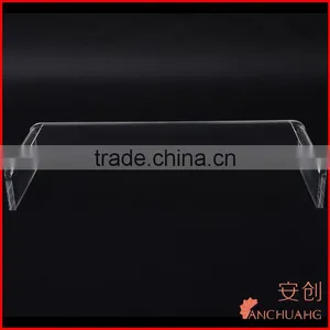 Large Clear Acrylic Monitor PC TV Display Stand Riser Shelf 12mm Thick thumbnail-3