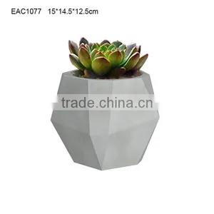 Office Desktop Concrete Flower Pot thumbnail-3