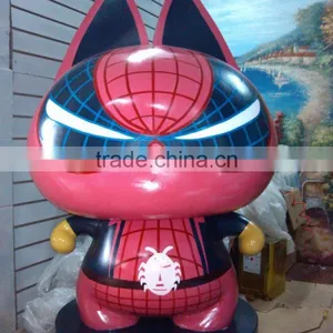 Fiberglass Cartoon Cat Sculpture thumbnail-5