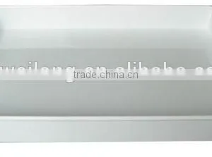 Enamel Side Handle Rectangular Metal Serving Tray thumbnail-1