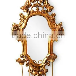 FA-264P-01 Metal Arts and Crafts Wall Mirror With Candle Holder thumbnail-1