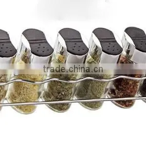 Glass Condiment Bottles Stored Set thumbnail-1