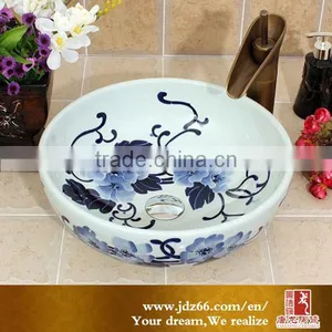 Best Selling Fancy Hand- Painted Ceramic Quartz Kitchen Sink thumbnail-1
