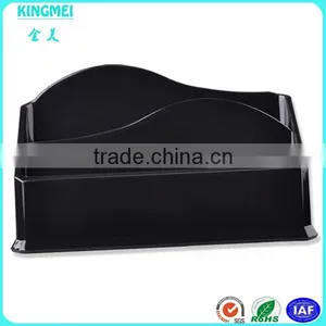 KM-GP32 High Quality Black Acrylic Serving Trays With Handles ,home Storage Organization Storage Acrylic Trays thumbnail-3