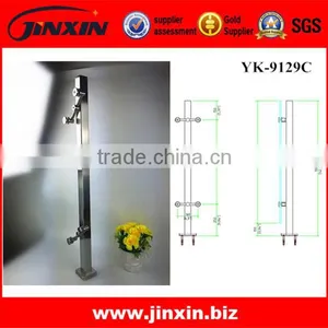 Stainless Steel Square Glass Balustrade/Flat End Balustrade For Glass thumbnail-1