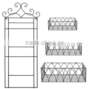 Wire Utensil Holder Cutlery Caddy Round Shape Chrome Utensil Holder thumbnail-3