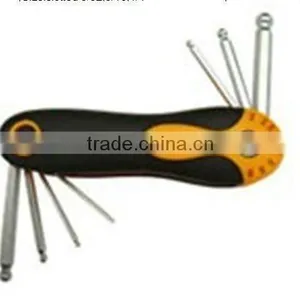 7Pcs Folding Torx Key With Rubber Grip thumbnail-1