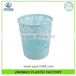 PP Semi-transparent Color Hollow Out Design Plastic Dustbin thumbnail-1