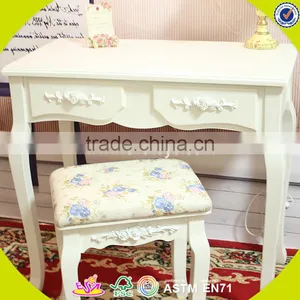 2017 New Design Wooden Table and Chair Set Solid Wooden Table and Chairs Bedroom Furniture Wooden Table and Chair Set W08G191 thumbnail-3